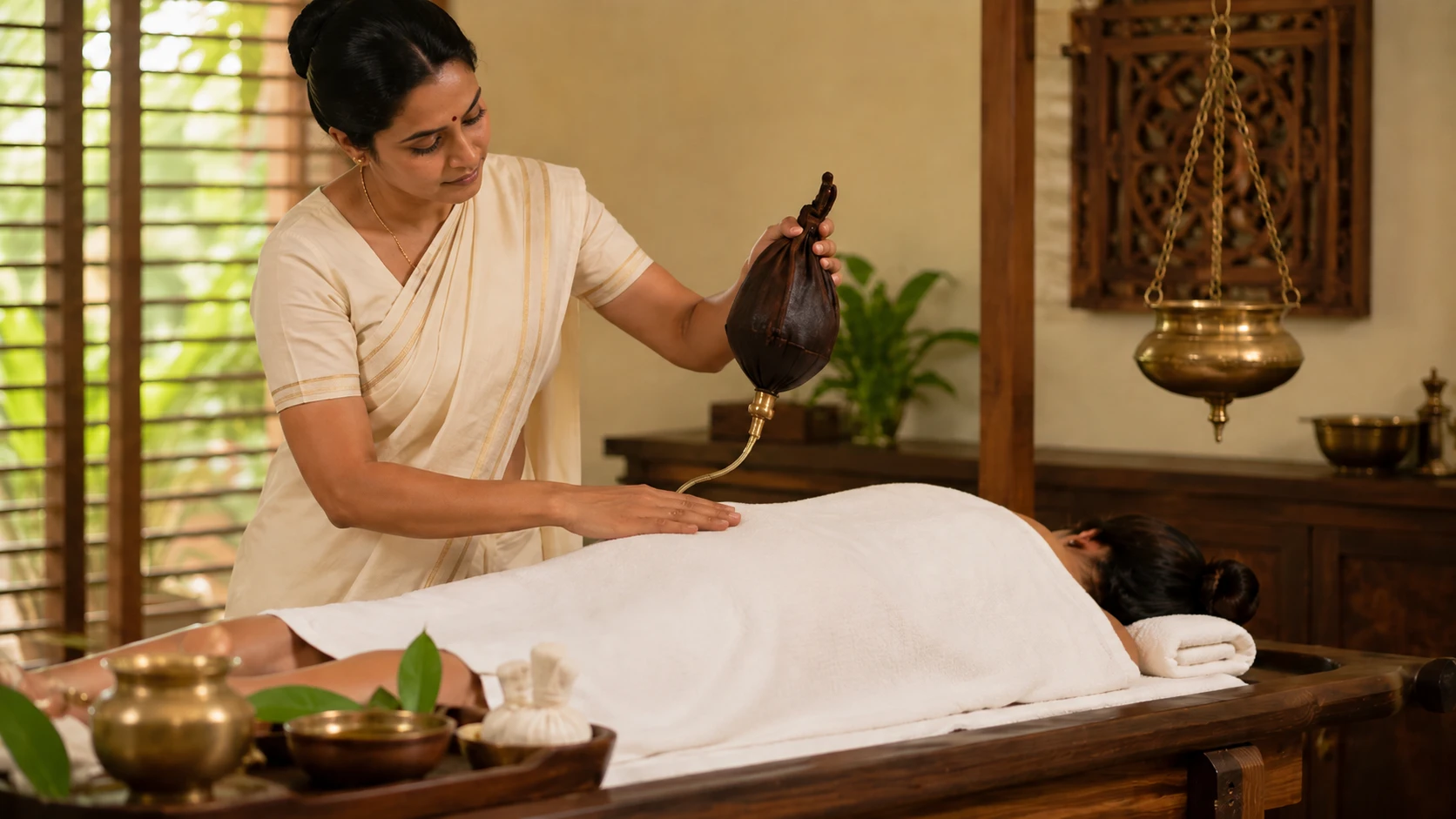 Ayurvedic specialised treatment for sciatica Vasti (Basti Karma)